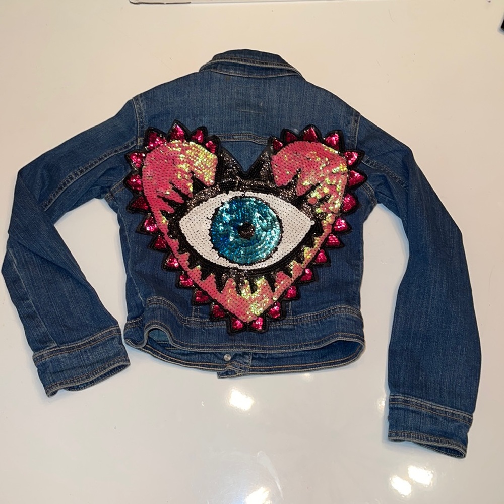 💜 EVIL EYE JEAN JACKET